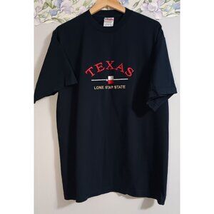 American Activewear Texas Lonestar State XL Blue Heavyweight USA Casual Top